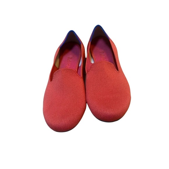 Rothy's The Driver Loafer Coral Red Knit Slip On Driving Shoes - Picture 1 of 8